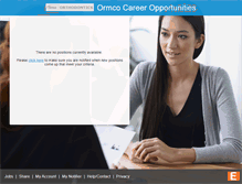 Tablet Screenshot of ormco.jobinfo.com