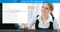 Desktop Screenshot of lexxiom.jobinfo.com