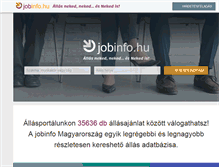 Tablet Screenshot of jobinfo.hu