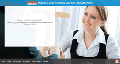 Desktop Screenshot of makitalatinamerica.jobinfo.com