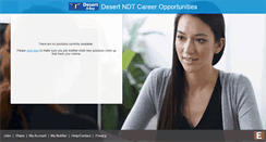 Desktop Screenshot of desertndt.jobinfo.com